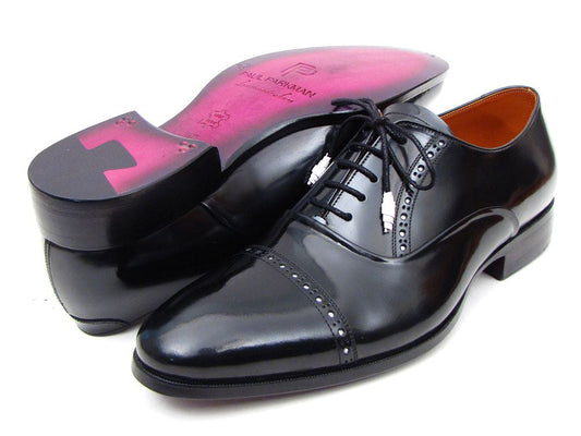 Paul Parkman Captoe Oxfords Black Dress Shoes