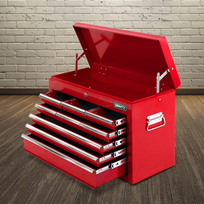 Giantz 9 Drawer Mechanic Tool Box Cabinet Storage - Red