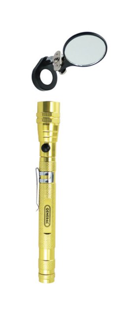 General Tools 91555 Telescoping Magnetic Pick-Up Tool with Mirror