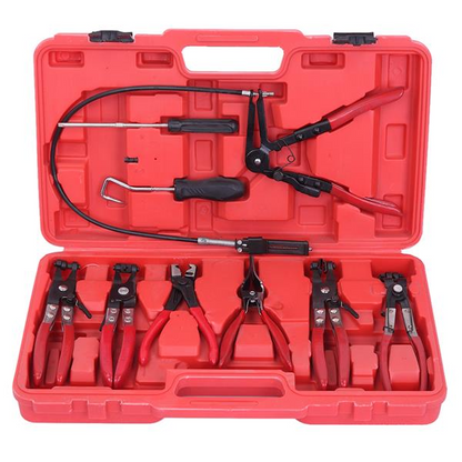 9pcs Hose Clamp Pliers Flexible Wire Long Reach Plier Set