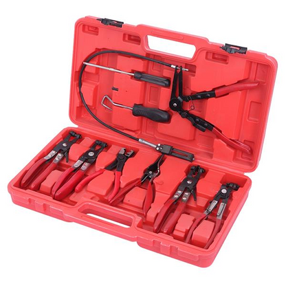 9pcs Hose Clamp Pliers Flexible Wire Long Reach Plier Set