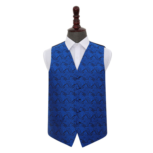 Paisley Waistcoat - Royal Blue, 46'