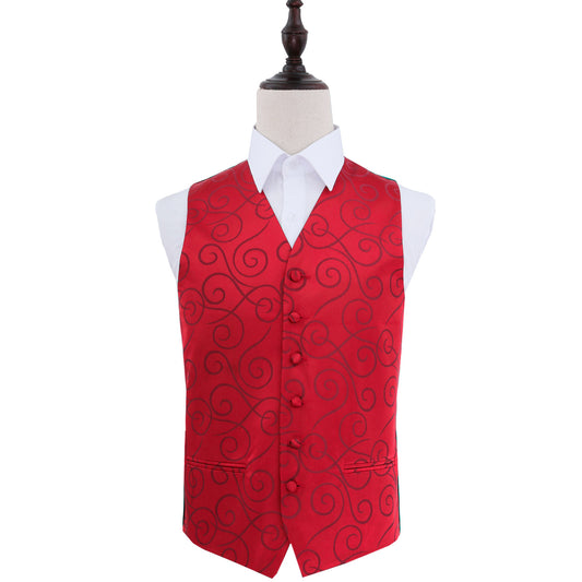 Scroll Waistcoat - Burgundy, 46'