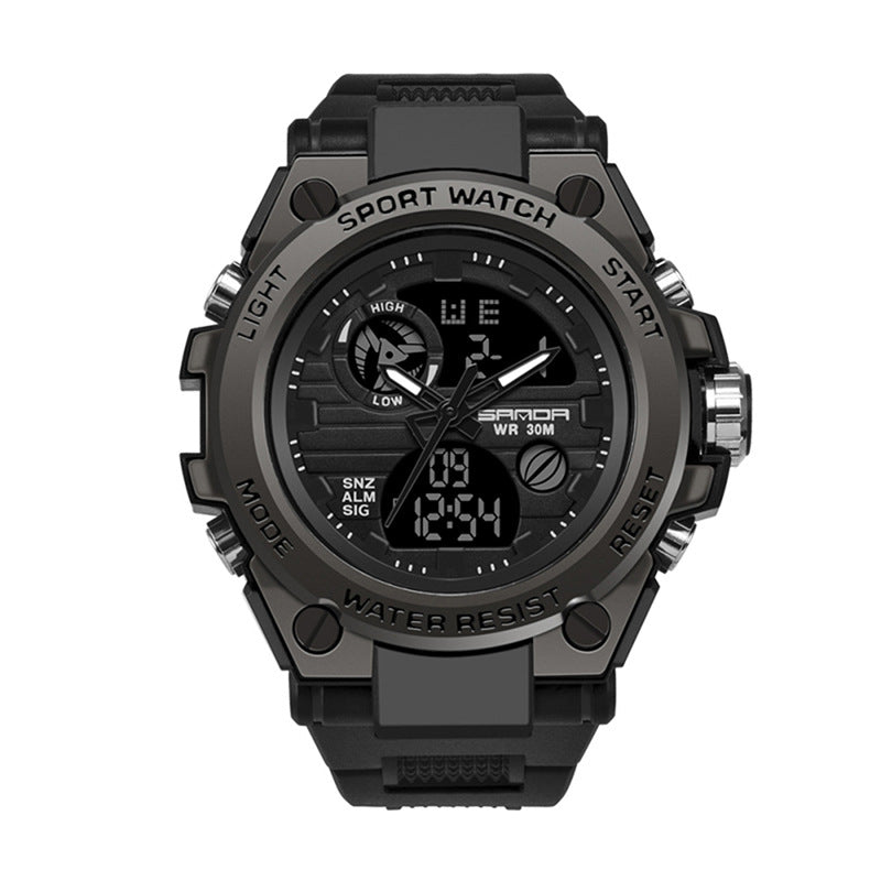 Outdoor Sports Dual Display Movement Electronic Watch