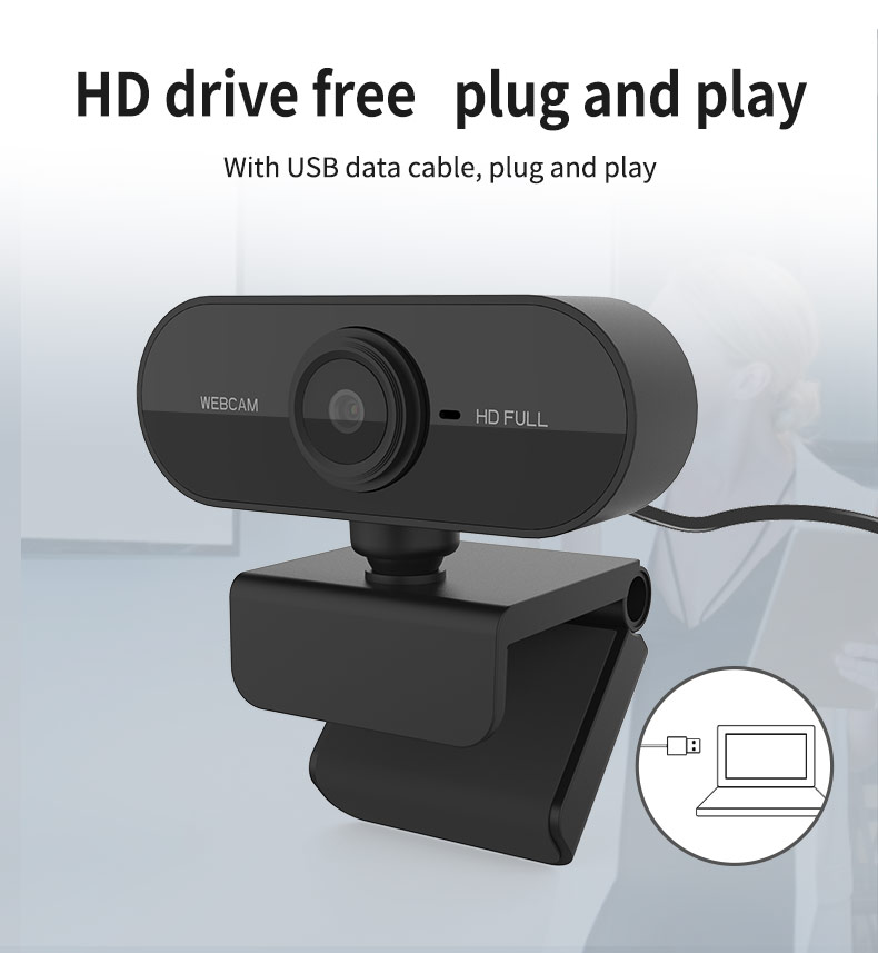 Webcam 1080P Full HD Web Camera With Microphone