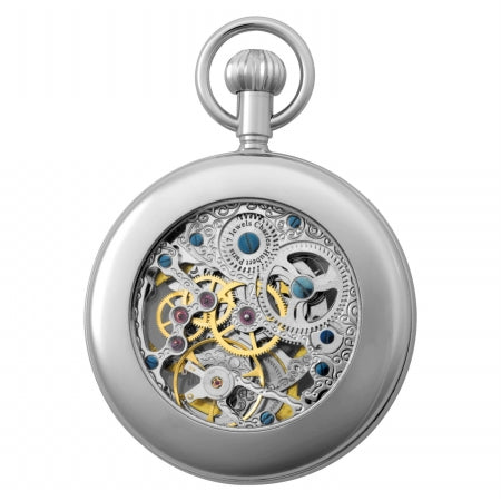 Charles-Hubert- Paris  Dual Time Mechanical Pocket Watch